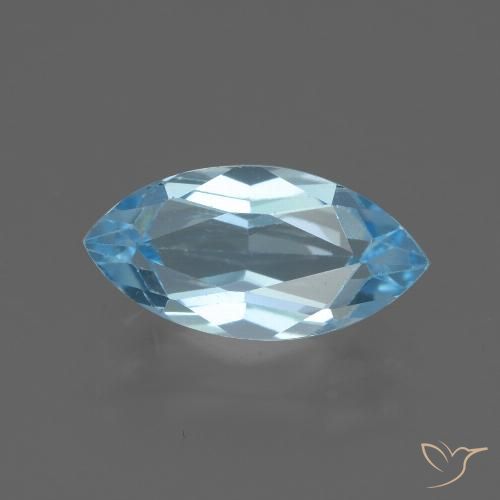 2.52ct 자연스러운 하늘색 황옥, 보석, VVS