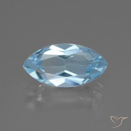 2.34ct 자연스러운 하늘색 황옥, 보석, VVS-VS
