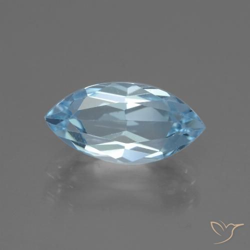 2.56ct 자연스러운 하늘색 황옥, 보석, VVS