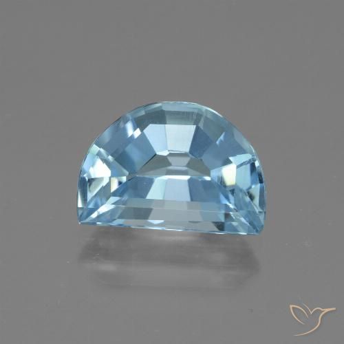 4.94ct 자연스러운 하늘색 황옥, 팬시한, VVS-VS