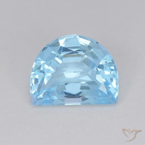 3.48ct 자연스러운 하늘색 황옥, 팬시한, VVS