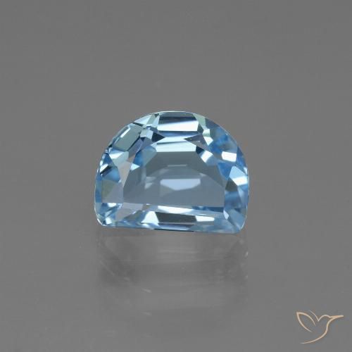 2.91ct 자연스러운 하늘색 황옥, 팬시한, VVS