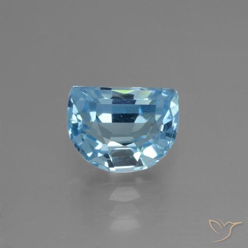 2.82ct 자연스러운 스위스 블루 황옥, 팬시한, VS