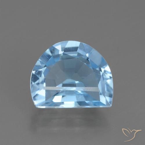 2.27ct 자연스러운 하늘색 황옥, 팬시한, VVS-VS