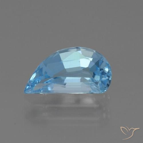 1.49ct 자연스러운 하늘색 황옥, 팬시한, VVS