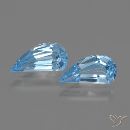 2.60ctw 자연스러운 하늘색 황옥, 팬시한, VVS-VS