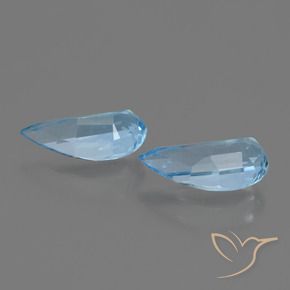 2.53캐럿 천연 하늘색 황옥 보석, 팬시한, VVS