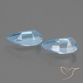 2.92캐럿 천연 하늘색 황옥 보석, 팬시한, VVS