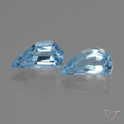 2.89ctw 자연스러운 하늘색 황옥, 팬시한, VVS-VS