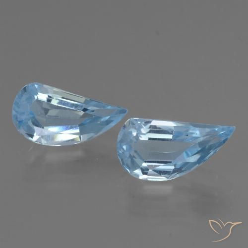 2.81ctw 자연스러운 하늘색 황옥, 팬시한, VVS-VS