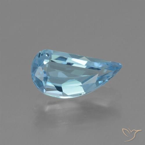 1.41ct 자연스러운 하늘색 황옥, 팬시한, VVS