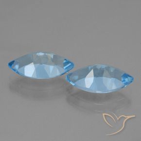 8.10캐럿 천연 스위스 블루 황옥 보석, 보석, VVS