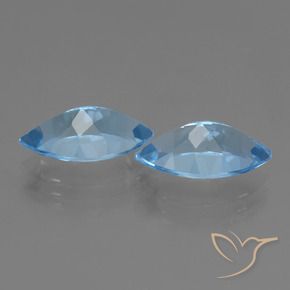 7.93캐럿 천연 스위스 블루 황옥 보석, 보석, VVS-VS