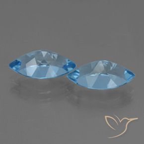 8.19캐럿 천연 스위스 블루 황옥 보석, 보석, VVS