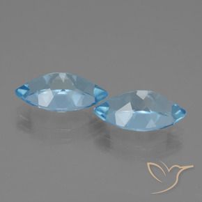 8.63캐럿 천연 스위스 블루 황옥 보석, 보석, VVS
