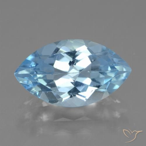 4.11ct 자연스러운 하늘색 황옥, 보석, VVS-VS