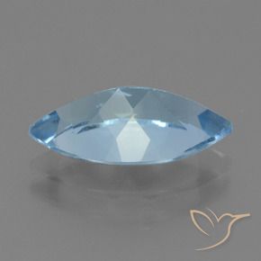 3.82캐럿 천연 스위스 블루 황옥, 보석, VVS