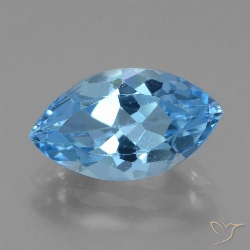 4.27ct 자연스러운 스위스 블루 황옥, 보석, VVS-VS