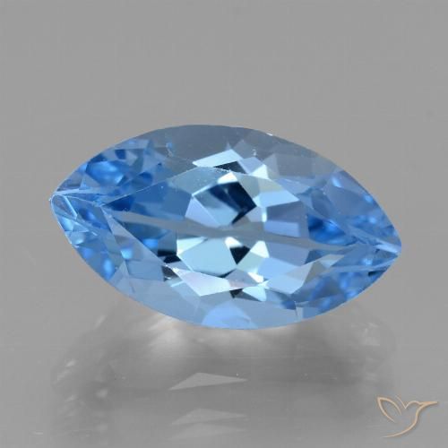 4.71ct 자연스러운 스위스 블루 황옥, 보석, VVS