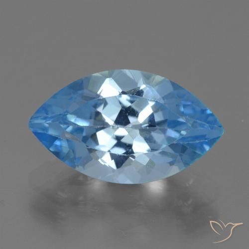 4.12ct 자연스러운 스위스 블루 황옥, 보석, VVS-VS