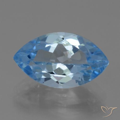 4.40ct 자연스러운 스위스 블루 황옥, 보석, VVS-VS