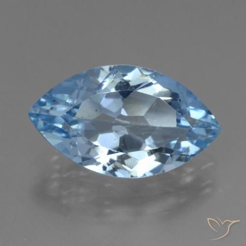 3.87ct 자연스러운 하늘색 황옥, 보석, VVS-VS