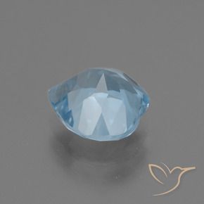 3.03캐럿 천연 하늘색 황옥, 마음, VVS