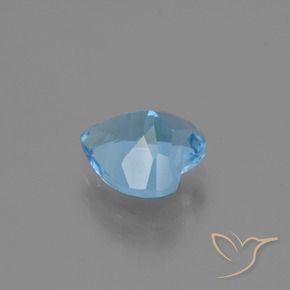 2.67캐럿 천연 스위스 블루 황옥, 마음, VS
