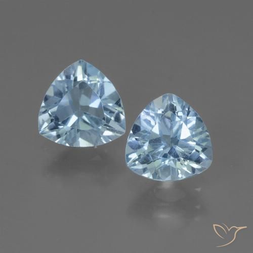 2.78ctw 자연스러운 하늘색 황옥, 일조, VVS-VS