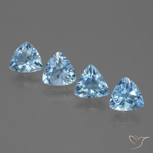 4.82ctw 자연스러운 스위스 블루 황옥, 일조, VVS-VS
