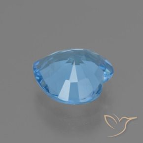 2.63캐럿 천연 스위스 블루 황옥, 마음, VVS