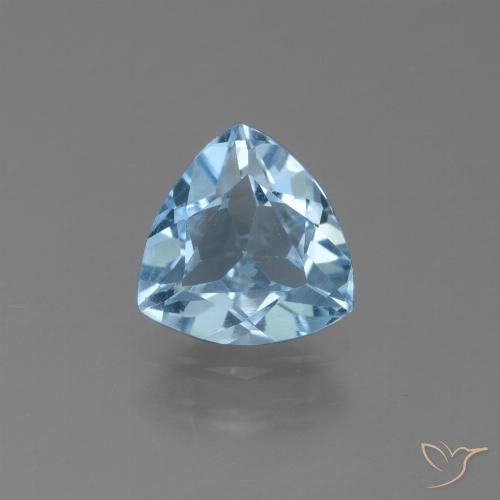 1.14ct 자연스러운 하늘색 황옥, 일조, VS
