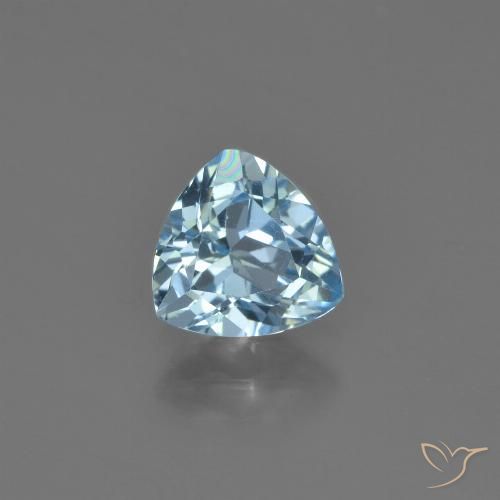 1.35ct 자연스러운 하늘색 황옥, 일조, VVS-VS