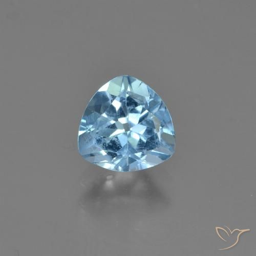 1.23ct 자연스러운 스위스 블루 황옥, 일조, VS