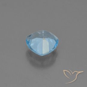 1.23캐럿 천연 스위스 블루 황옥, 일조, VS