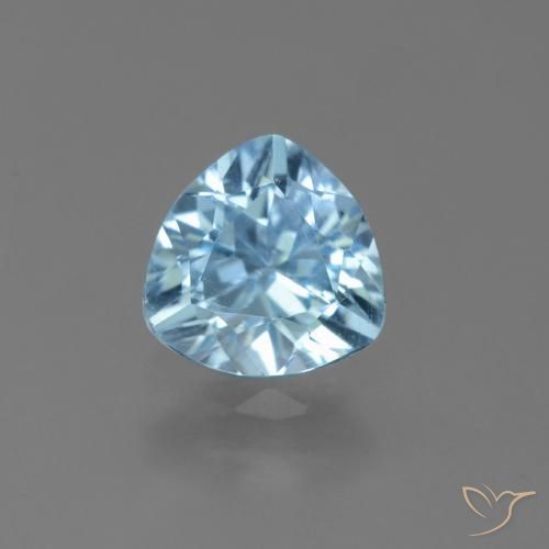 1.32ct 자연스러운 하늘색 황옥, 일조, VS