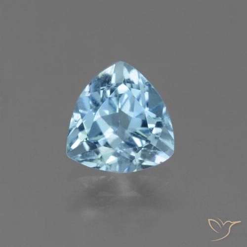 1.32ct 자연스러운 하늘색 황옥, 일조, VS