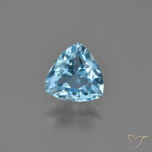 1.30ct 자연스러운 하늘색 황옥, 일조, VS