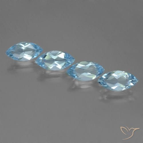4.90ctw 자연스러운 스위스 블루 황옥, 보석, VVS-VS