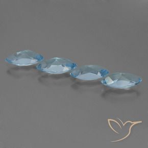 4.90캐럿 천연 스위스 블루 황옥 보석, 보석, VVS-VS