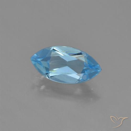 1.27ct 자연스러운 스위스 블루 황옥, 보석, VVS-VS