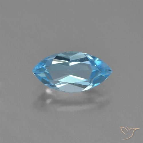 1.34ct 자연스러운 하늘색 황옥, 보석, VVS-VS