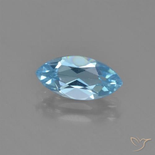 1.34ct 자연스러운 하늘색 황옥, 보석, VVS-VS