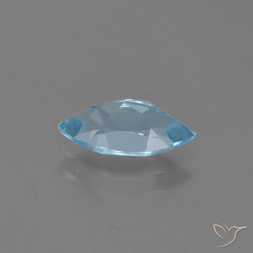 1.31캐럿 천연 스위스 블루 황옥, 보석, VVS-VS