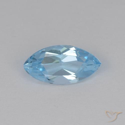 1.36ct 자연스러운 하늘색 황옥, 보석, VVS-VS