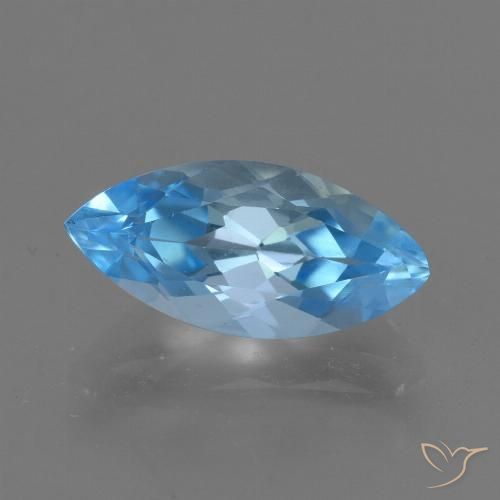 3.40ct 자연스러운 스위스 블루 황옥, 보석, VVS