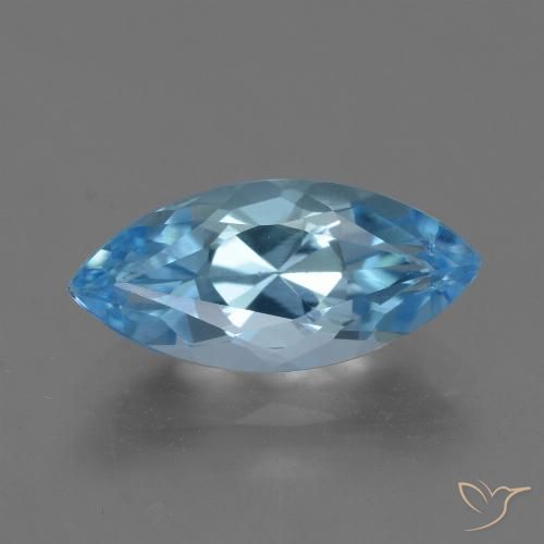 4.02ct 자연스러운 하늘색 황옥, 보석, VVS