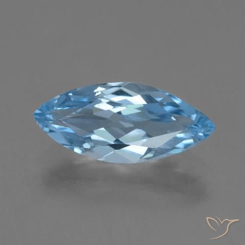 3.16ct 자연스러운 하늘색 황옥, 보석, VVS