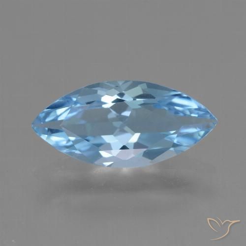 3.14ct 자연스러운 스위스 블루 황옥, 보석, VVS