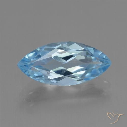 3.59ct 자연스러운 하늘색 황옥, 보석, VVS